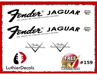 Fender Jaguar Guitar Decal #159